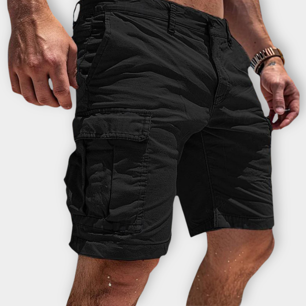 Momount Men Cargo Shorts – Slim Fit Flap Pocket Cotton Summer