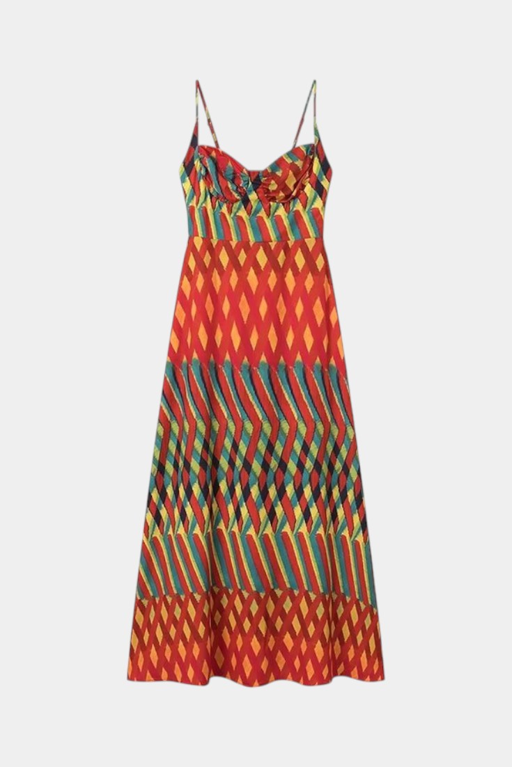 Momount Donna Vestito Maxi Boho – Cinturini Fluido Estivo