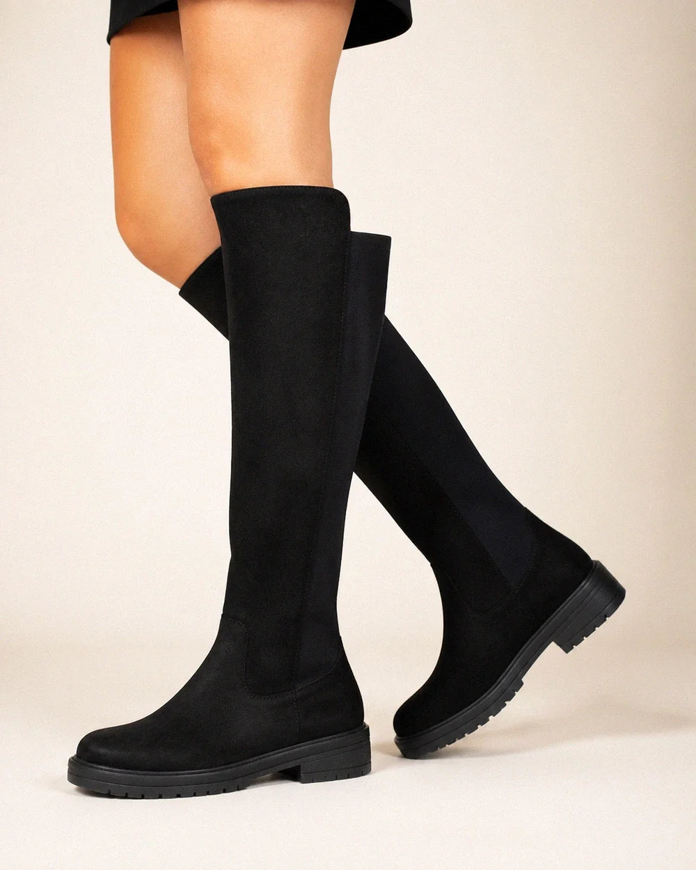 Claudia women's stretch knee-high boots – 09 suede hero webp