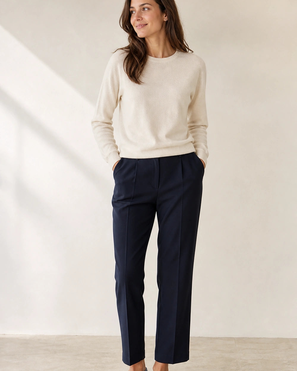Women's Double-Bit Loafers with Sport Sole — worn by a model