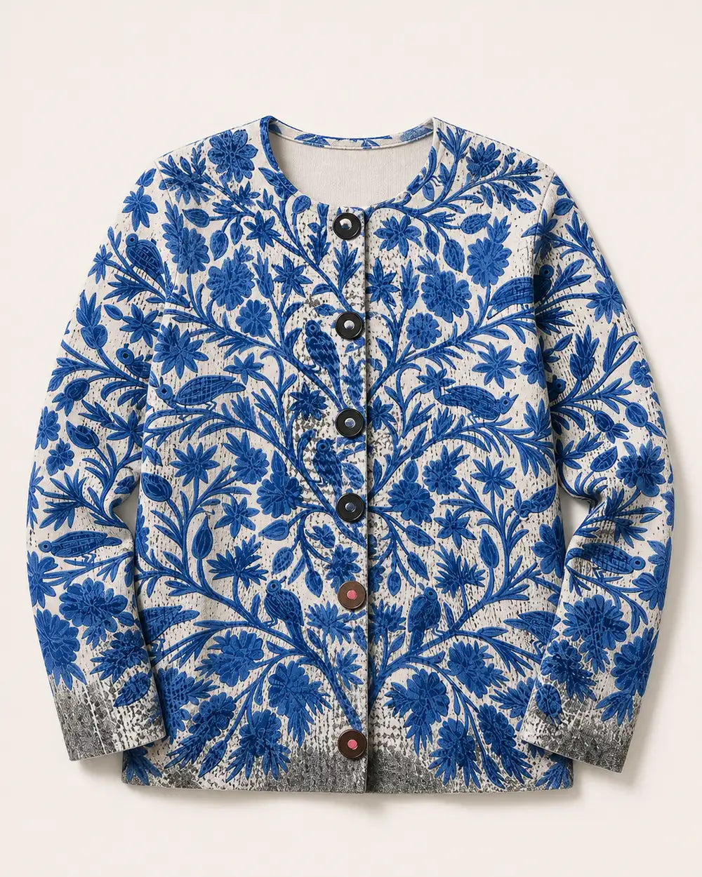 Sofia floral cardigan for women, product-only front view