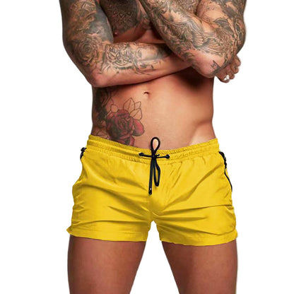 Momount Men Swim Shorts – Drawstring Quick Dry Summer Elastic Waist