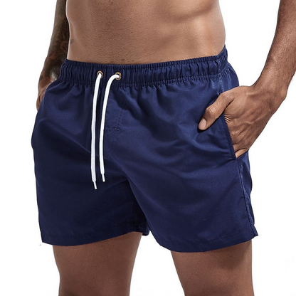 Bañadores de Hombre – Bañador Turquesa de Secado Rápido con Cordón y Bolsillo Lateral