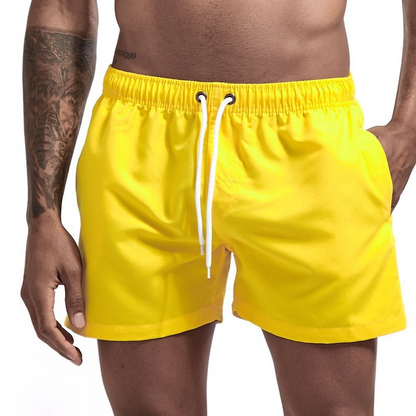 Bañadores de Hombre – Bañador Turquesa de Secado Rápido con Cordón y Bolsillo Lateral