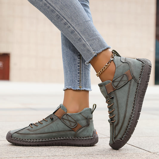 Cordelia | Canvas Suede Lace Up Athletic Sneakers
