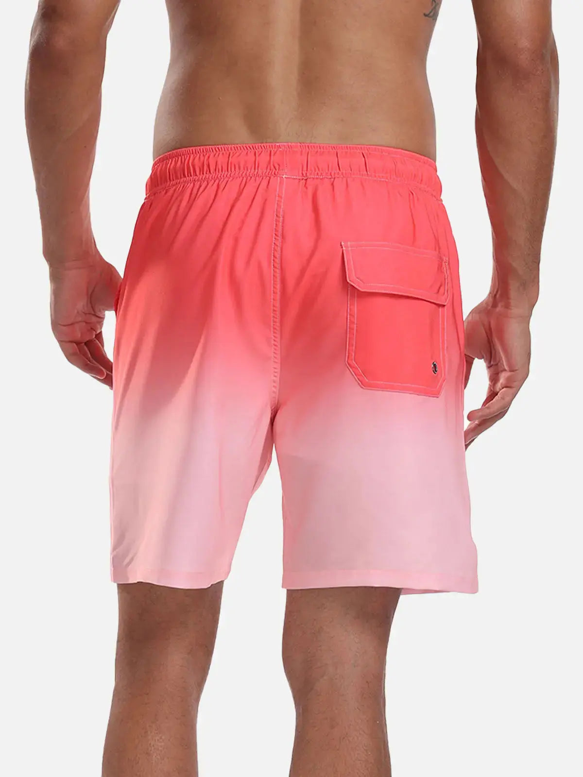 Sorte herrebadeshorts – Hurtigtørrende med elastisk snørelukning
