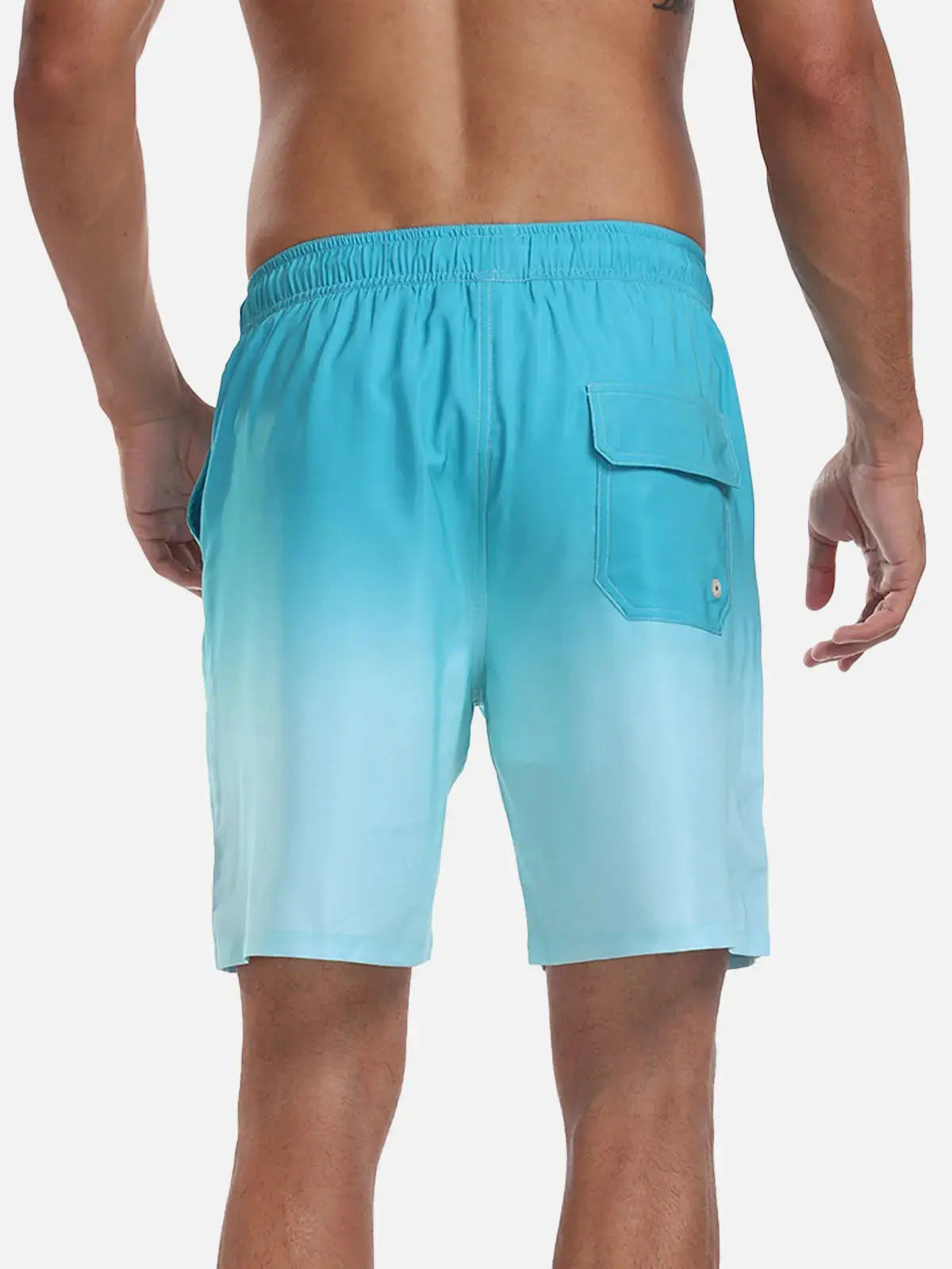 Sorte herrebadeshorts – Hurtigtørrende med elastisk snørelukning