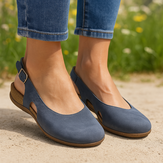 Belladonna | Suede Ankle Strap Block Heel Sandals