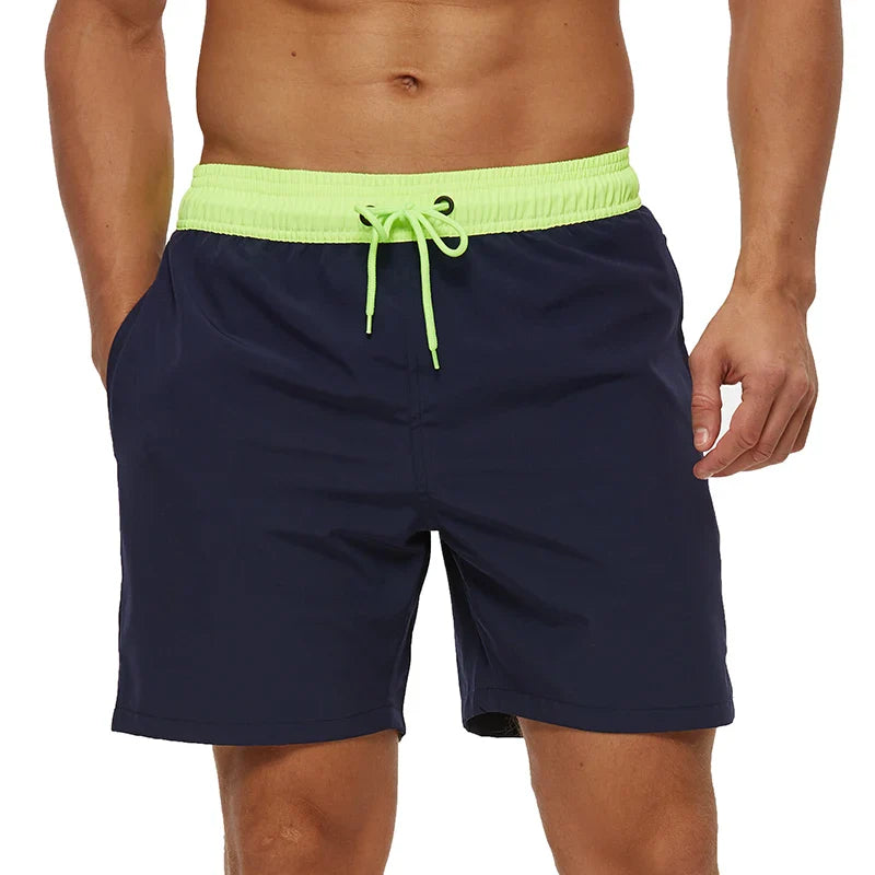 Momount Costume da Bagno Uomo – Vita Elastica Fodera in Rete Coulisse Tasca