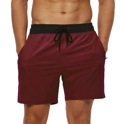 Momount Costume da Bagno Uomo – Vita Elastica Fodera in Rete Coulisse Tasca