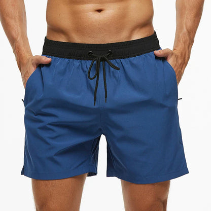 Momount Costume da Bagno Uomo – Vita Elastica Fodera in Rete Coulisse Tasca