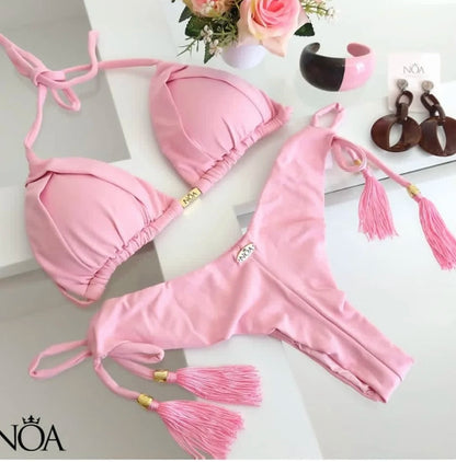 Momount Women Brazilian Bikini Set