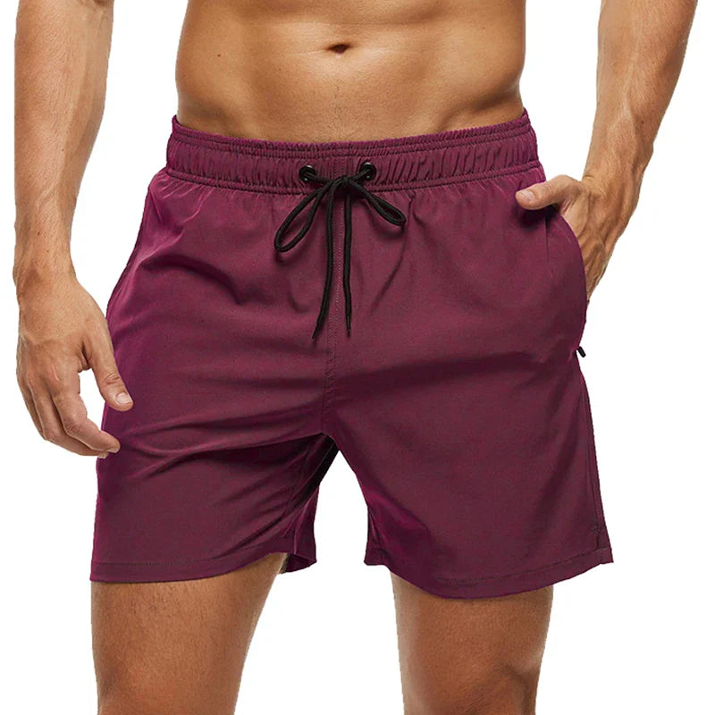 Momount Costume da Bagno Uomo – Vita Elastica Fodera in Rete Coulisse Tasca
