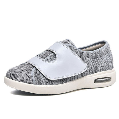 Momount Wide Walking Shoes – Mesh Velcro Air-Cushion Diabetic Comfort Orthopedic