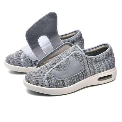 Momount Wide Walking Shoes – Mesh Velcro Air-Cushion Diabetic Comfort Orthopedic