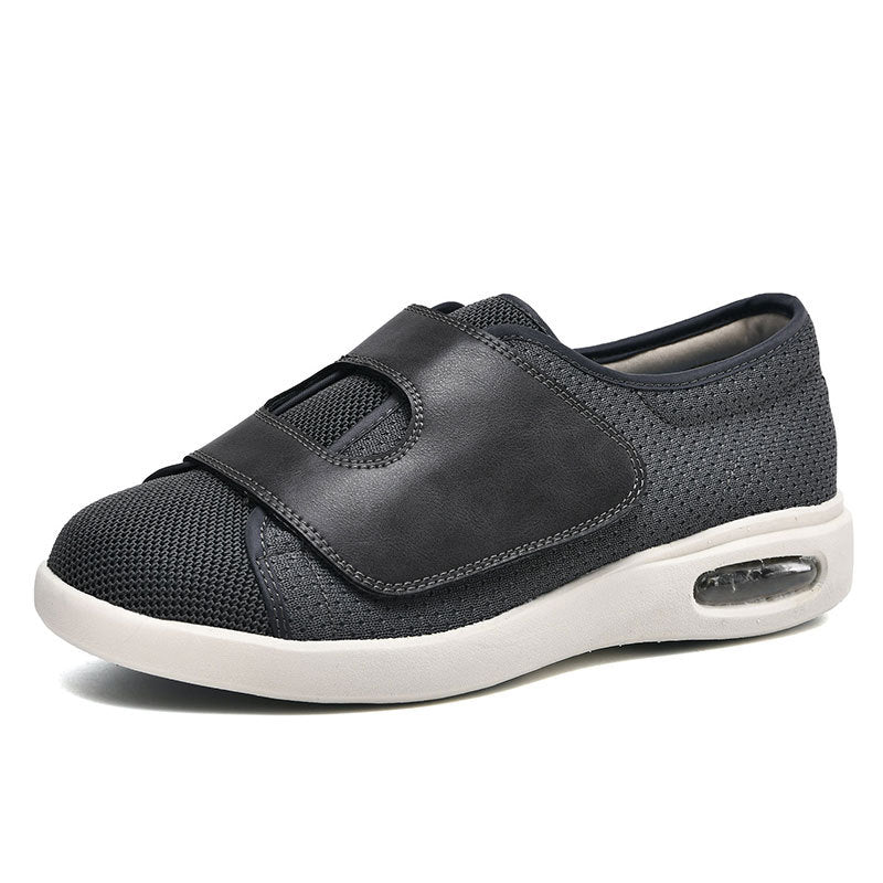 Momount Wide Walking Shoes – Mesh Velcro Air-Cushion Diabetic Comfort Orthopedic
