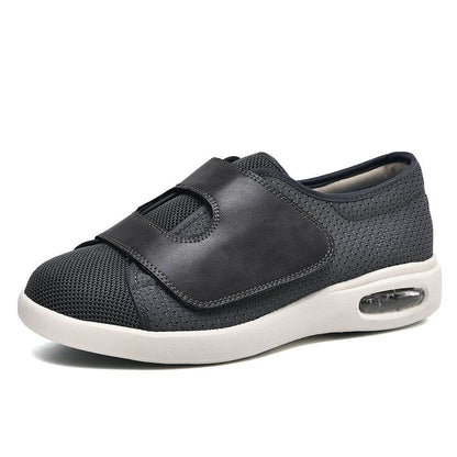 Momount Wide Walking Shoes – Mesh Velcro Air-Cushion Diabetic Comfort Orthopedic