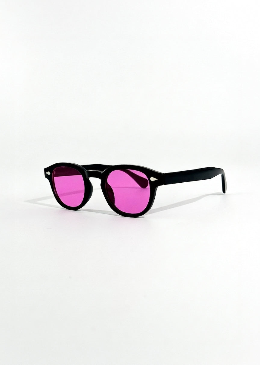 Astoria | Vintage Round Pink Lens Sunglasses