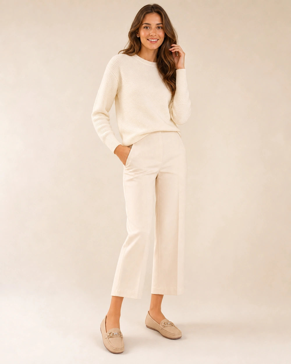 Women's Loafers with Gold-Tone Chain — product image 2