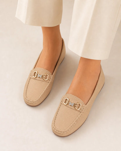 Women's Loafers with Gold-Tone Chain — product image 4