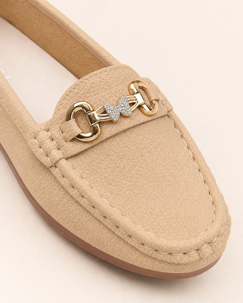 Women's Loafers with Gold-Tone Chain — product image 5