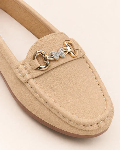 Women's Loafers with Gold-Tone Chain — product image 5