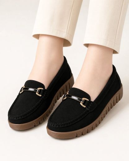 Women's Chunky-Sole Loafers with Gold-Tone Bit — product image 9