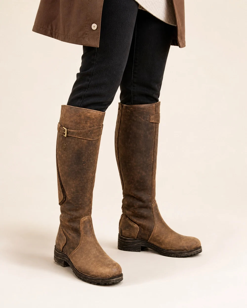 Momount women buckle-strap riding boots – view 10