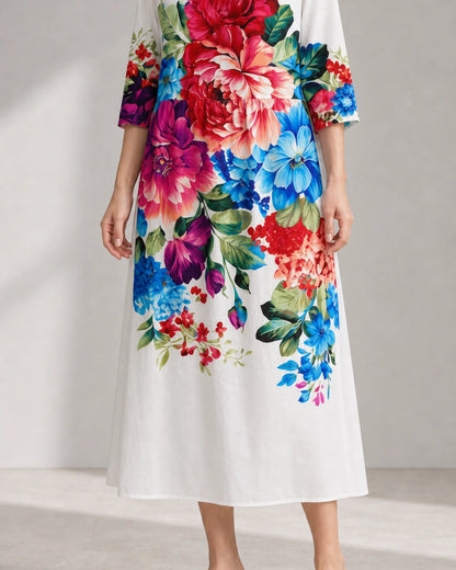 Women's Printed Midi Dress — product view