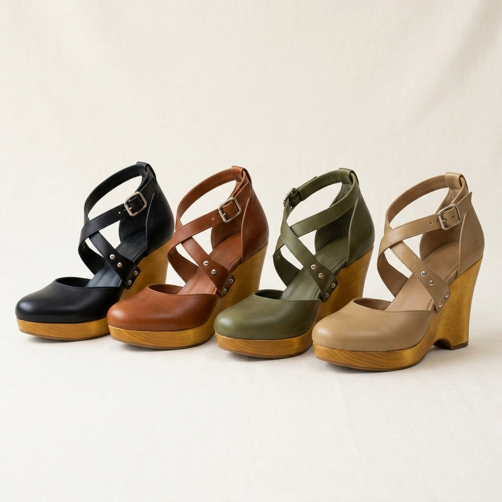 Momount Clog Wedge Sandals - family_all_colors