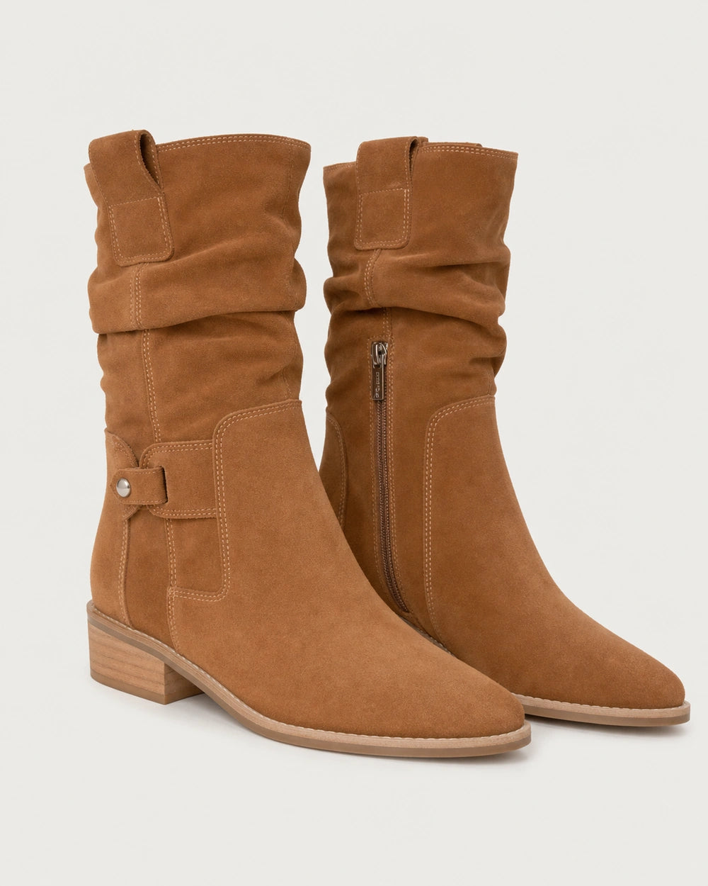 Emilia Women's Suede Slouch Ankle Boots — image 8 — womens-emilia-slouch-boots-dark-brown-08-reassurance.webp
